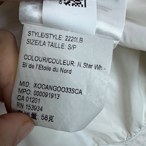 Canada Goose White Abbott Packable Puffer Winter Jacket Black Label Women SP - Picture 14 of 15